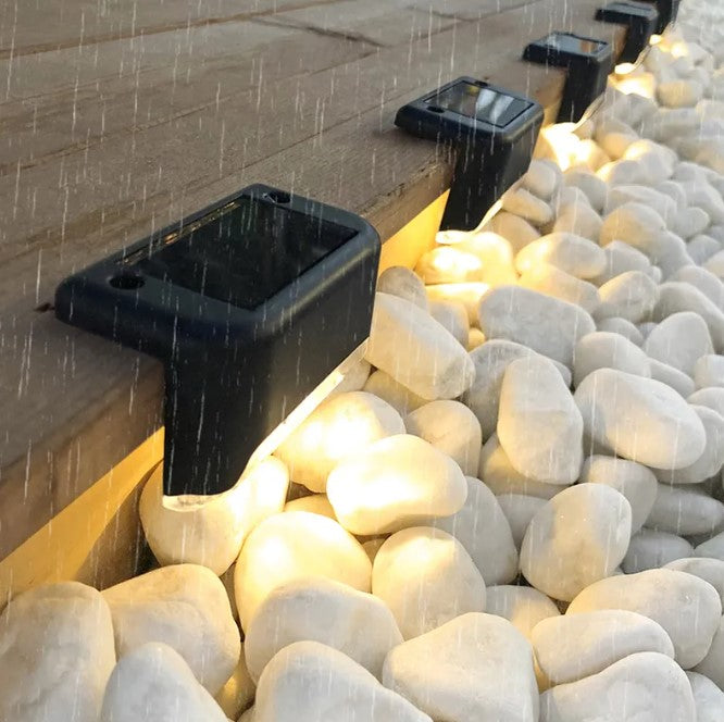 1/4/10/20pcs LED Solar Stair Light Waterproof Outdoor Garden Passage Courtyard Terrace Guardrail Step Light Landscape Light